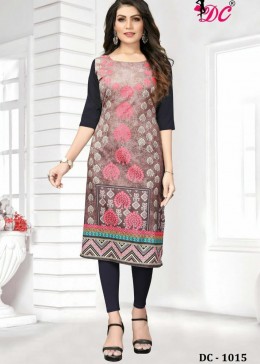 DC-1015 CREPE KURTI GUARANTEE OF QUALITY WHOLESALE SINGALE