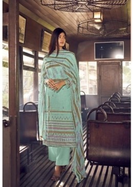 BELLIZA DESIGNER STUDIO NAZRANA 560010 NAZNEEN CHIFFON 100% PURE COTTON