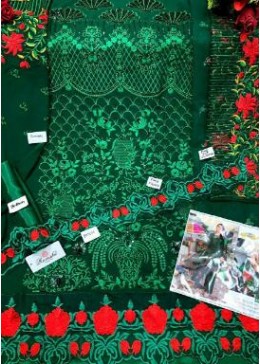 RAMSHA R-107-B PAKISTANI SUITS GORGETTE SINGALE