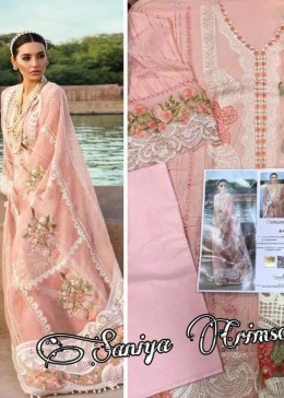 SANIYA TRENDZ CRIMSON-NX 401 PAKISTANI SUIT WHOLESALE CHICKENKARI