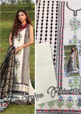 SANIYA TRENDZ CRIMSON-NX 404 PAKISTANI SUIT WHOLESALE CHICKENKARI