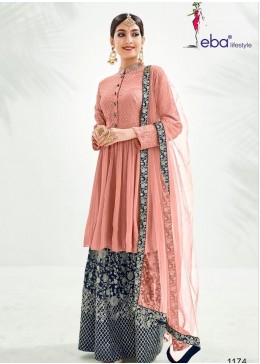 EBA  LIFESTYLE  CLASSIC HIT DESIGN 1174 PAKISTANI SUIT SINGAL PIECE COLLECTION