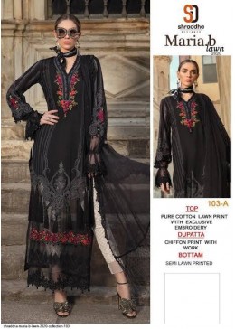 SHRADDHA DESIGNER MARIYA.BLAWN 2020 103-A MANUFACTURE PAKISTANI SUITS