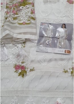 FEPIC ROSEMEEN C-1051 B ORGANZAA PAKISTANI SUIT SINGAL PIECE