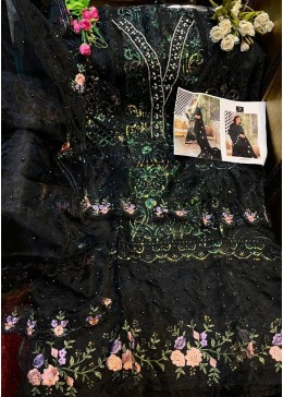 ZIAAZ DESIGNS MARIA 7773-G COLOURS ORGENZA SINGALE