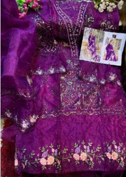 ZIAAZ DESIGNS MARIA 7773-F COLOURS ORGENZA SINGALE