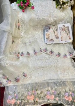 ZIAAZ DESIGNS MARIA 7773-H COLOURS ORGENZA SINGALE