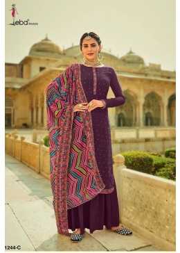 EBA LIFESTYLE ASPREET 1244-C NEW VOLUME PAKISTANI SUIT SINGAL PICE COLLECTION