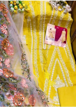 SHREE FAB S-329 CRIMSON MASTER LAWN REPLICA PAKISTANI SUIT YELLOW
