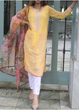 SIFONA HUSSAIN REHAR 1908 FAUX GEORGETTE DEALER SINGALE