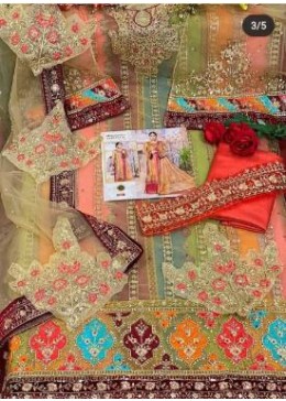 SHREE FABS 1824 MBODREIED MARYA B VOL-14 BANARSASI JAQUARD ORGANJA