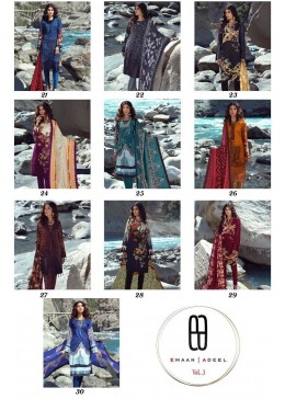 EMAAN ADEEL VOL 3 21 TO 30 ORIGINAL LAWN KARACHI SUITS IN SURAT