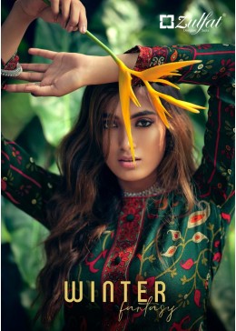 ZULFAT WINTER FANTASY VOL 3 219-001TO219-010 PASHMINA SALWAR KAMEZ WHOLESALE