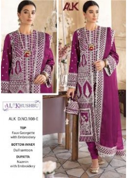 AL KHUSHBU ALK D-108 E HEAVY EMBROIDERED WHOLESALE