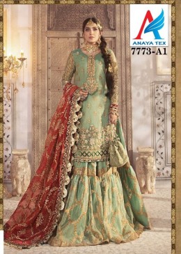ANAYA TEX MARIA B MBROIDERED COLLECTION 7773 A1 SALWAR KAMEEZ SURAT
