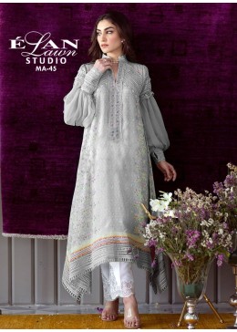ELAN LAWN STUDIO MA 45 4 COLOURS KURTI COLLECTION