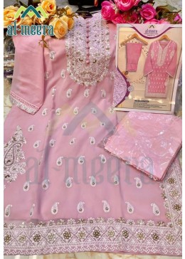 AL MEERA DN 1135 PINK KURTIS WHOLESALER ONLINE