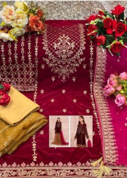 DEEPSY SUITS MARIA B VELVET 1256 PAKISTANI DRESS SHOPPING SINGLE