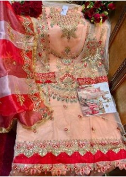 SHREE FABS S 228 DUPATTA ORGANZA DIGITAL WORK PAKISTANI SUITS