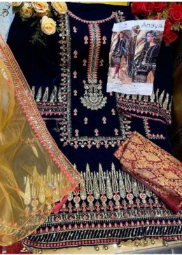 DEEPSY SUITS ANAYA VELVET COLLECTION 1175 ONLINE SHOPPING PAKISTANI SUITS