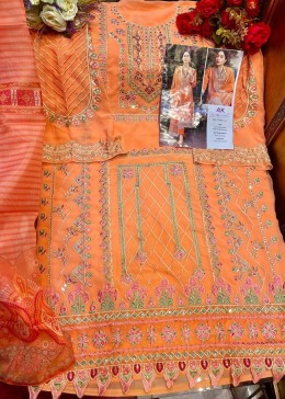 AL KHUSHBU ALK 147 ORANGE SALWAR KAMEEZ HIT DESIGN 2022