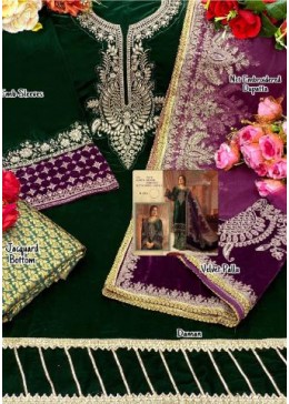 SHREE FABS S 452 BEST PAKISTANI SUITS VELVET SINGLE