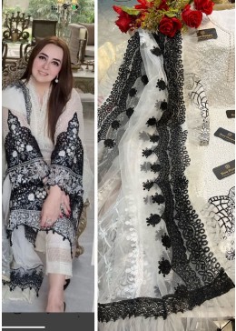 ZIAAZ DESIGNS MARIA B SUMMER COLLECTION 7773 B PAKISTANI SEMI STITCH SUITS
