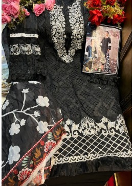 MEHBOOB TEX COTTON COLLECTION VOL 1 DN 7774 D BLACK PAKISTANI SUITS