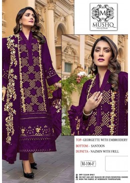 MUSHQ BY SHRADDHA M 106 F PAKISTANI STYLISH DRESS