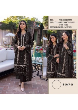 SHREE FABS S 547 B BLACK DRESS DESIGNER PAKISTANI SUITS