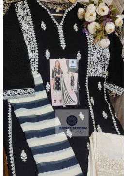 ZAINAB FASHION READYMADE COLLECTION VOL 11 D NO 1204 A  BLACK PAKISTANI KURTIS