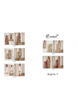 COSMOS AAYRA VOL 7 7002 TOP BRANDED PAKISTANI DRESS