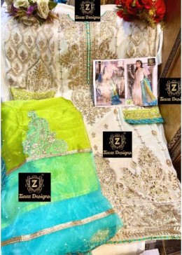ZIAAZ DESIGNS PREMIUM EID COLLECTION D NO 7773 E BRANDED PAKISTANI SUITS