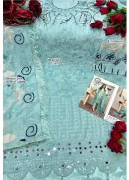 AFFAN CREATION D NO 702 BLUE HIT DESIGNER PAKISTANI SUITS BY ONLINE