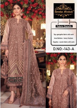 AYESHA MISBAH 143 A PAKISTANI SUITS WHOLESALER BY SINGLE