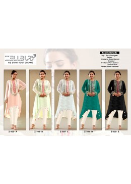 ZELLBURY FESTIVE COLLECTION Z 105 A TO Z 105 E PAKISTANI KURTIS SINGLE