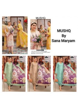 MUSHQ SANA MARYAM SM 111 PAKISTANI STYLISH SUITS SINGLE