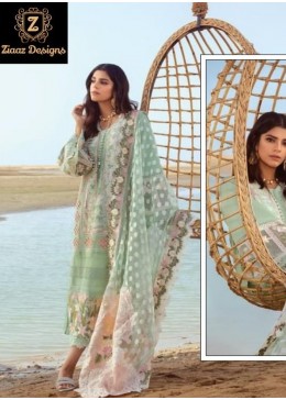 ZIAAZ DESIGNS 7773 A SHAHNAZ VOL 6 SEMI STITCHED