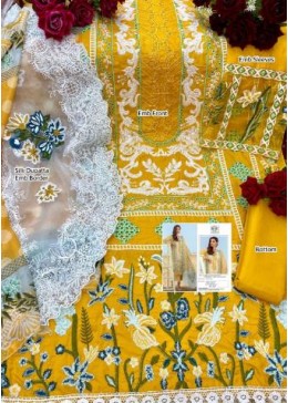 MUSHQ SHRADDHA DESIGNER M 138 A YELLOW PAKISTANI SUITS BEST WHOLESALER SURAT
