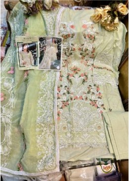 MEHBOOB TEX 7773 MARIA B LOVE COLLECTION VOL 1 GREEN LATEST DRESS