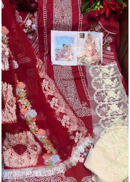ZIAAZ DESIGNS 7778 B RED PAKISTANI DRESS SINGLE BY ONLINE