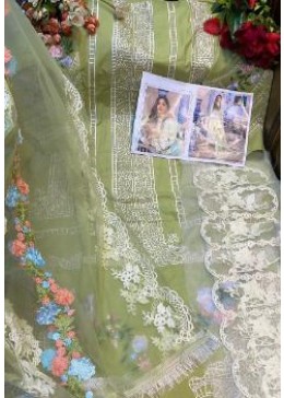 ZIAAZ DESIGNS 7778 A SAIRA GREEN PAKISTANI DRESS SINGLE