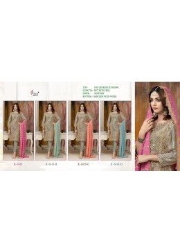 SHREE FABS K 1413 D PAKISTANI DESIGNER SUITS SINGLE SHOPPING
