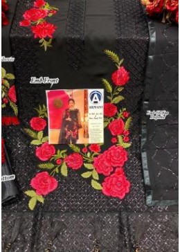 ARMANI RASMSHA 7 BLACK PAKISTANI DESIGNER SUITS