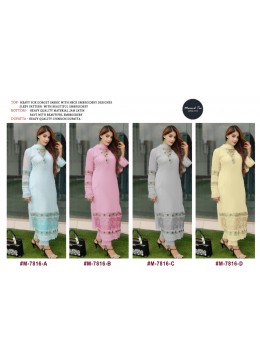 MASOOD TEX M 7816 B PAKISTANI DESIGNER KURTIS WITH PRICE