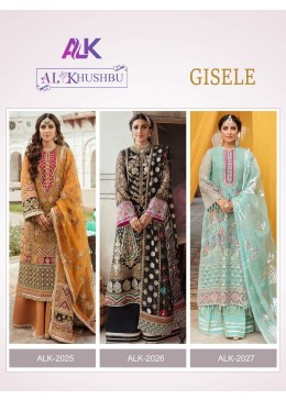 AL KHUSHBU GISELE ALK 2025 PAKISTANI SUITS DEALER