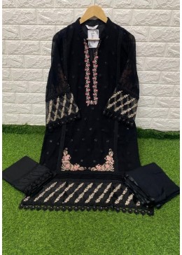 LAXURIA TRENDZ 1196 BLACK LATEST KURTIS IN SURAT