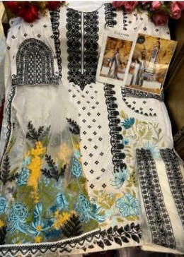 MEHBOOB TEX 7773 CRIMSON VOL 6 WHITE HIT DESIGN PAKISTANI SUITS
