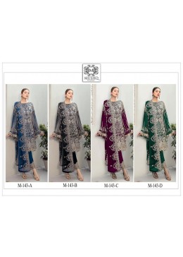 MUSHQ BY SHRADDHA M 143 A TO M 143 D NEW COLLECTION PAKISTANI SUITS SINGLE