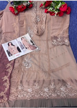 MAARIA A 9112 E PAKISTANI SUITS FOX GEORGETTE SURAT